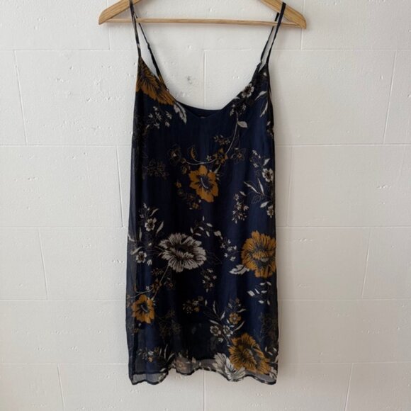 Kendall & Kylie Dresses & Skirts - Kendall & Kylie | Navy Floral Strappy Going Out Mini Summer Dress | Medium